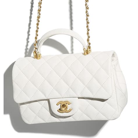 chanel cf mini 20|Chanel mini flap bag with top handle.